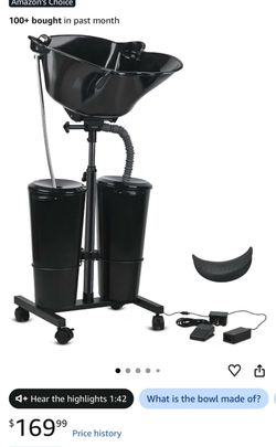 Portable shampoo bowl