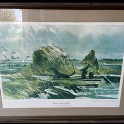 Framed “Hunters of the Marsh” print by Chet Reneson 