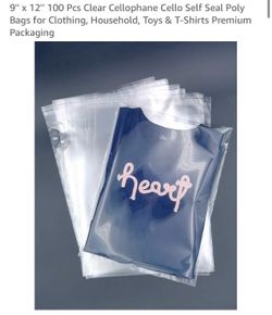 Packaging supplies for Tshirts , vinyl , stickers, ect