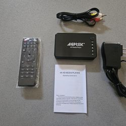 AGPTEK Updated 4K@30HZ HDMI TV Media Player With HDMI/AV/VGA Output 