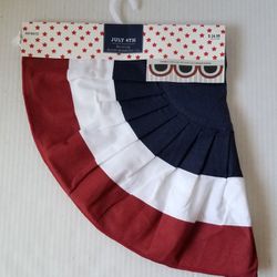 Patriotic Fabric Bunting NEW