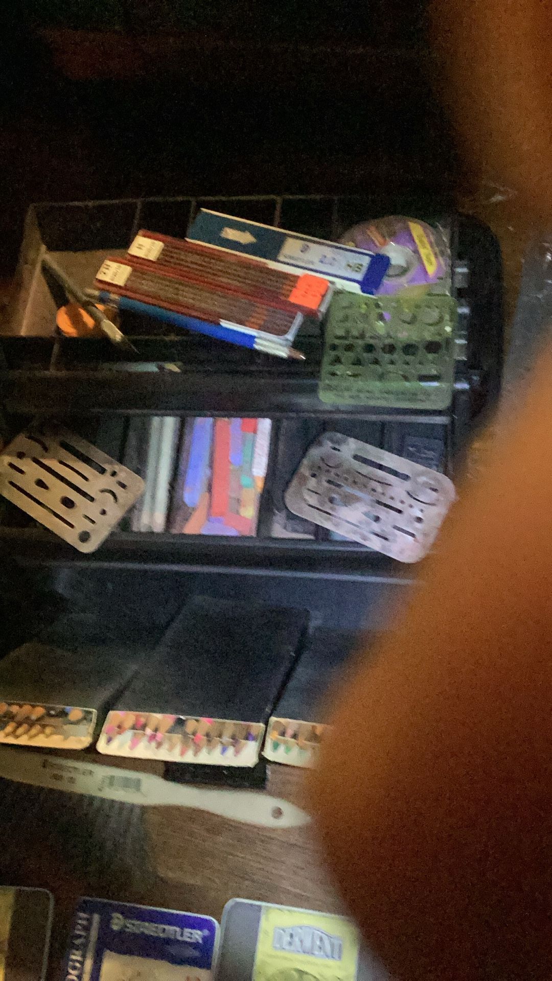Art Supplies With art Supply Box