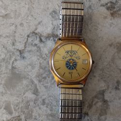 Mens Detroit Teamsters Local 337 Hoffa Era Gold Tone Quartz Watch