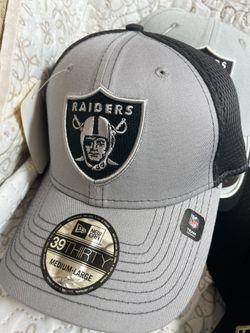 New Era Las Vegas Raiders Men’s Grey 39THIRTY Fitted Flex Hat Size M/L
