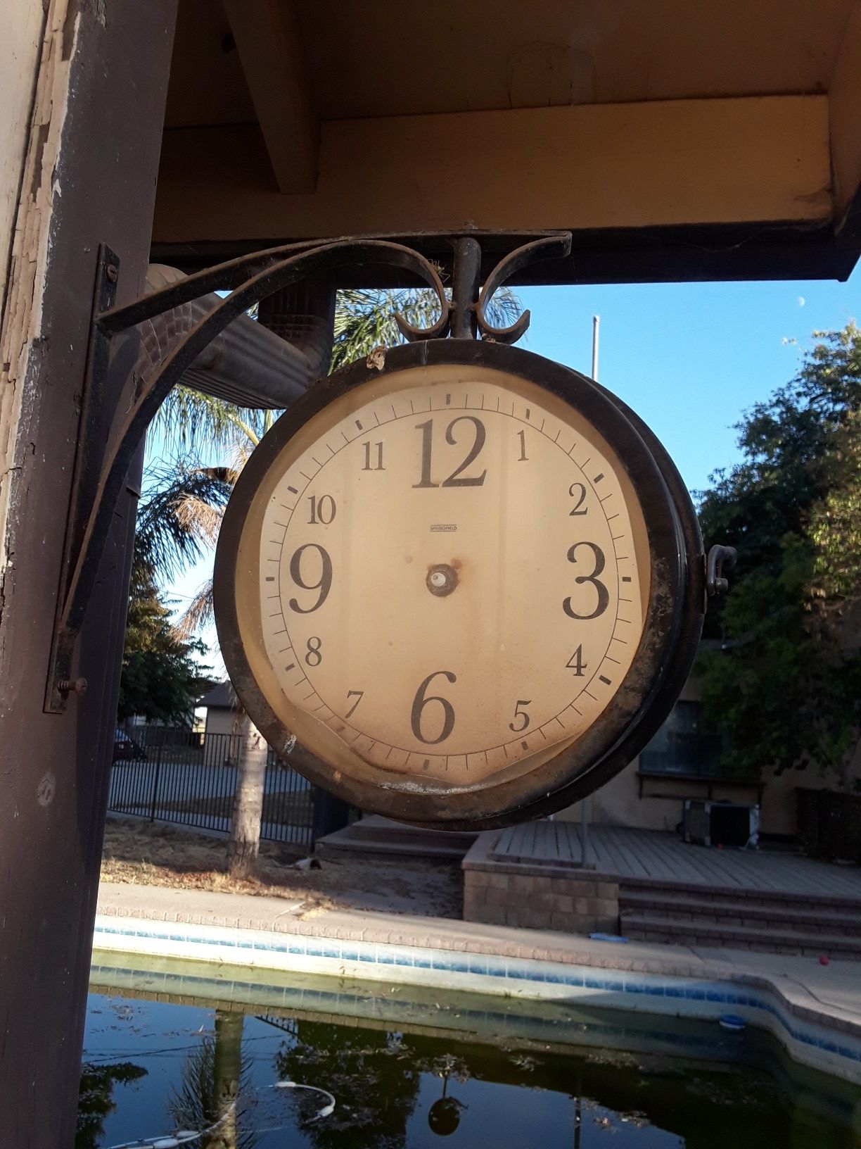 Antique Clock Thermometer