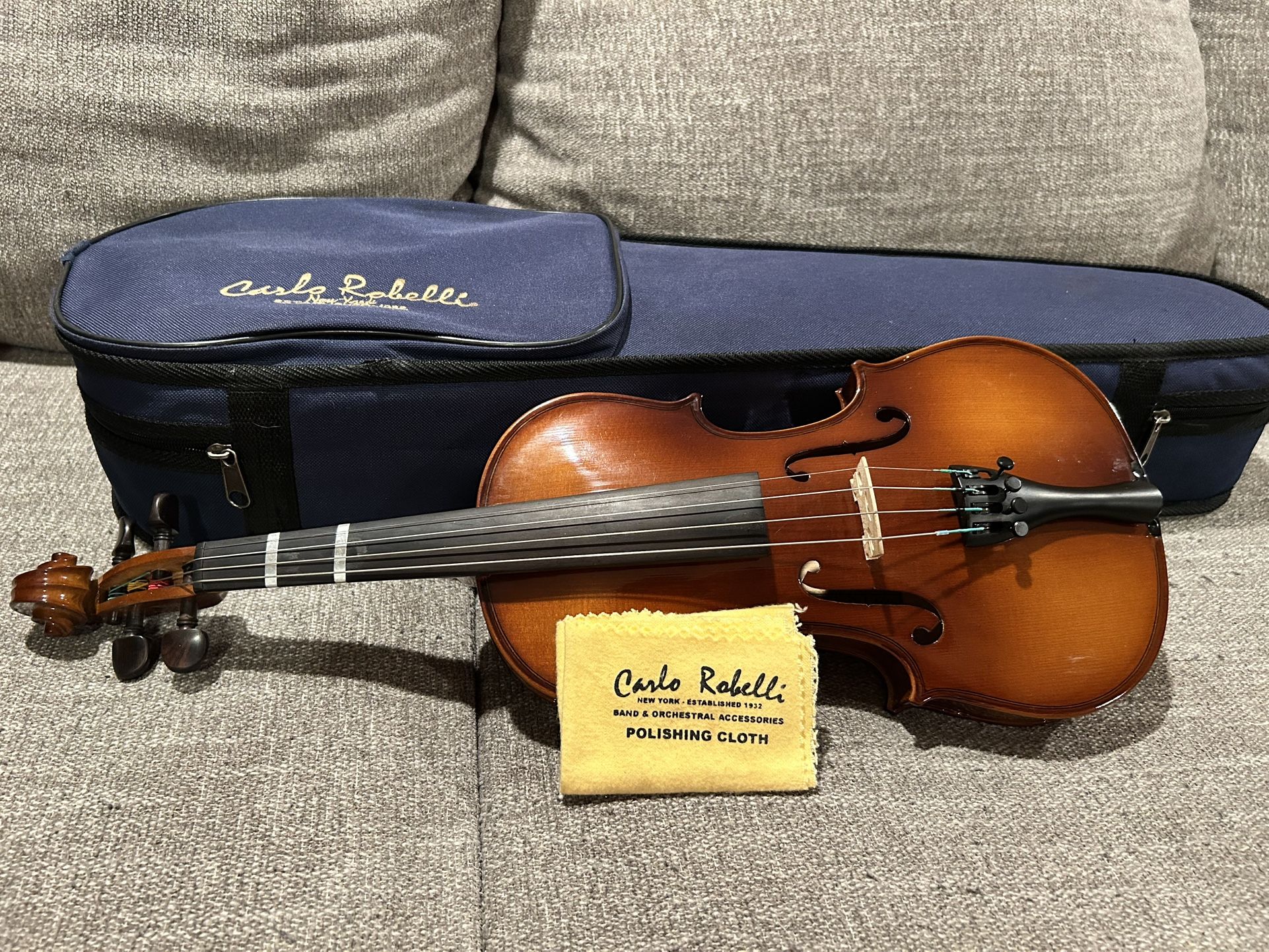 Carlo Robelli Violin Model P-105 1/2 Youth Student Size Case Musical Instrument