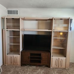 Solid Oak Book Shelves 