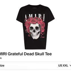 Authentic Amiri Grateful Dead Skull Tee