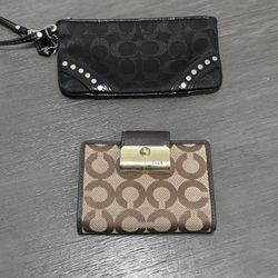 Coach wristlet, and wallet