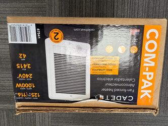 In-Wall Fan- Forced Electric Heater