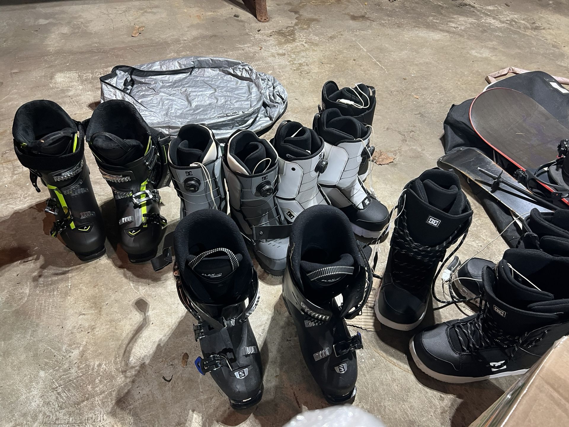 Unused DC, Head, Salomon Ski & Snowboard Boots
