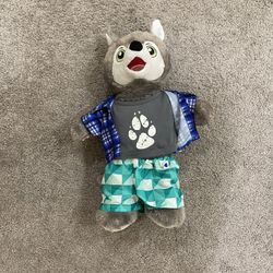 Build a Bear Wiley The Wolf Plush Bundle