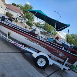 Boat Crestliner 2001 Cvx 182.hull Aluminum. 