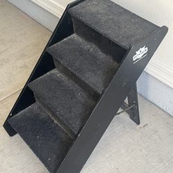 PetMaker Folding Pet Stairs – 4 Step Pet Ramp for Bed or Couch