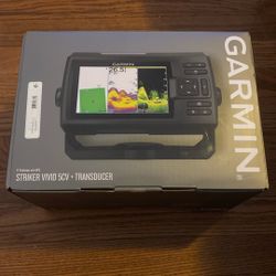 Garmin Fishfinder  With GPS Striker Vivid  5cv + Transducer 