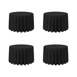 Black Round Tablecloths