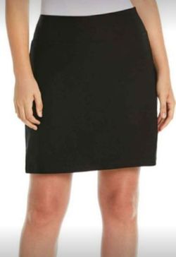 Nwt Womens Rafaella Black Skirt, Skort Size Large