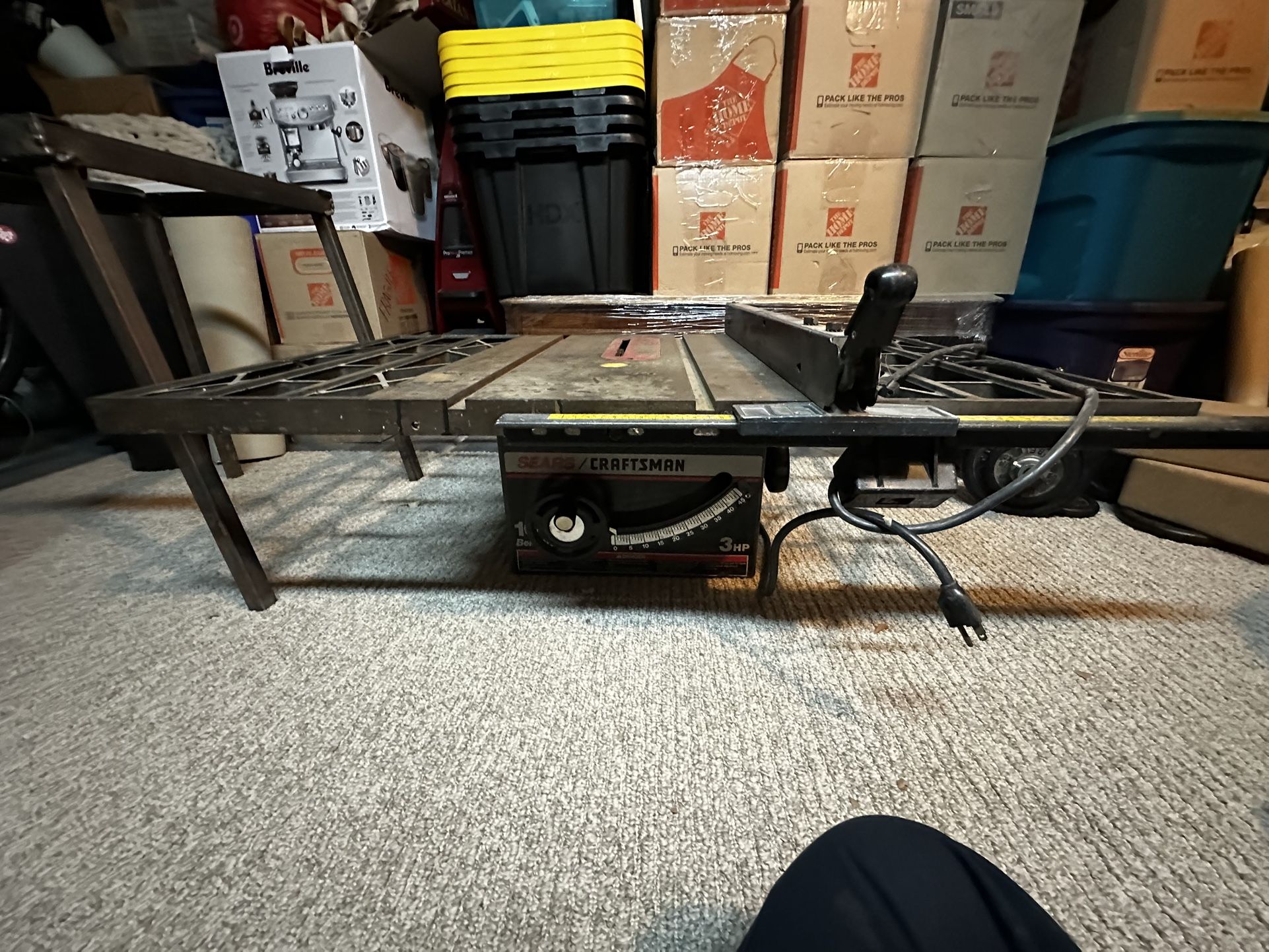 10” Belt drive 3HP Craftsman table saw