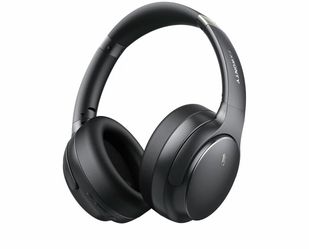 NEW/ Hybrid Active Noise Cancelling Headphones, Wireless Bluetooth 5.4 Over Ear Headphones & Fast Charging, Hi-Res Audio, Deep Bass, Transparency Mode