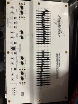 Phoenix Gold EQ215x (vintage), high-end "old school" car audio equalizer and two-way electronic crossover.