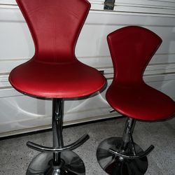 Red Swivel bar stools/chairs