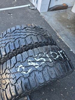 2 Used tires  Lt285 70r17  Goodyear  Wrangler  $110.00