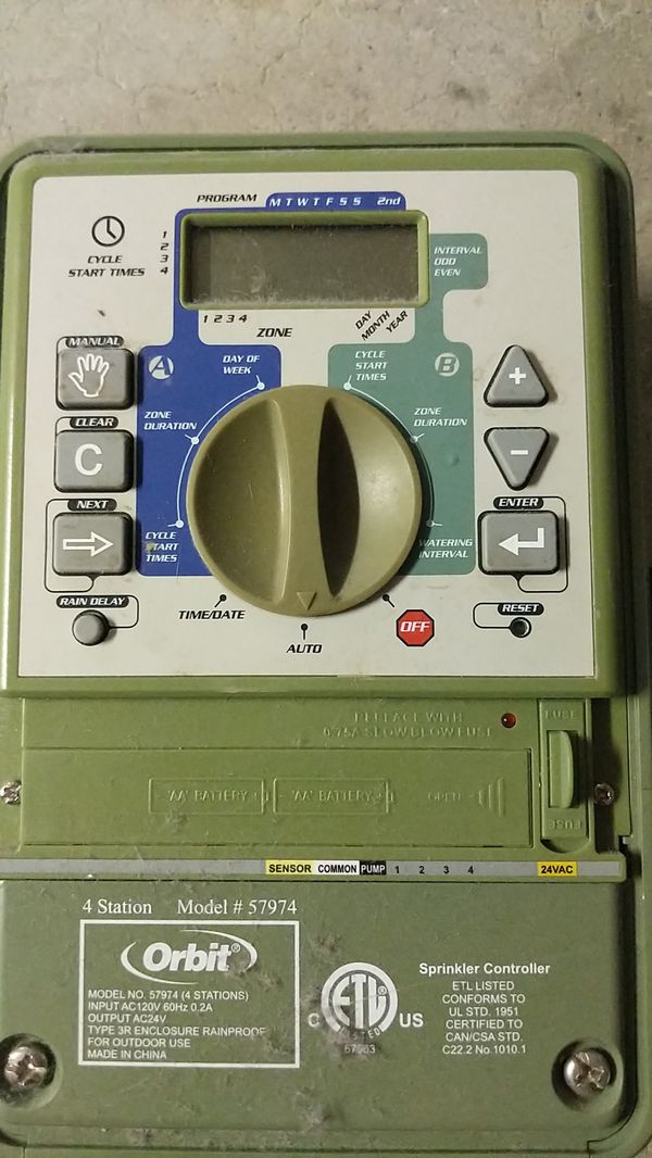 Orbit Sprinkler Timer Manual 4 Station