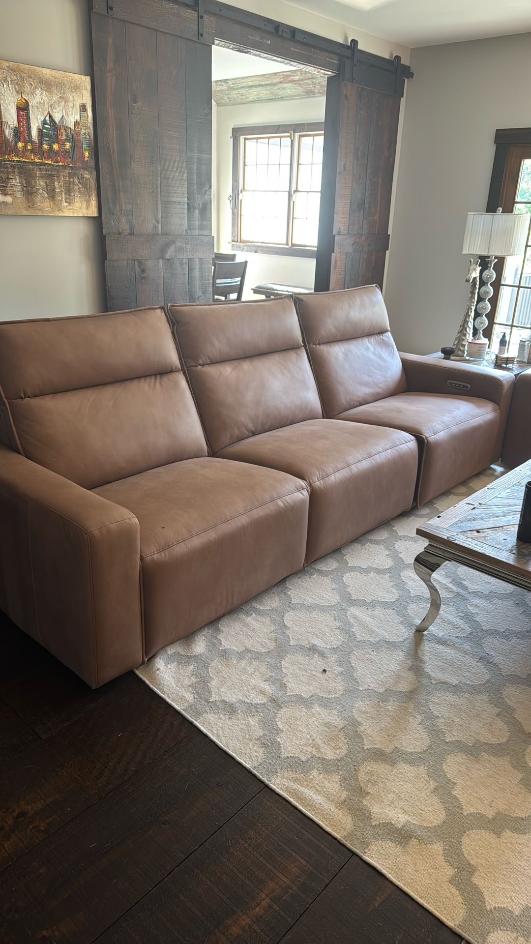Electric Reclining Couch and Love Seat