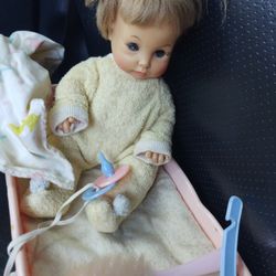 Tearie Dearie Doll - 1960's w/Acceceries & Bed