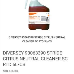 Two. Stride Citrus Neutral Cleaner 5 Liter Each 