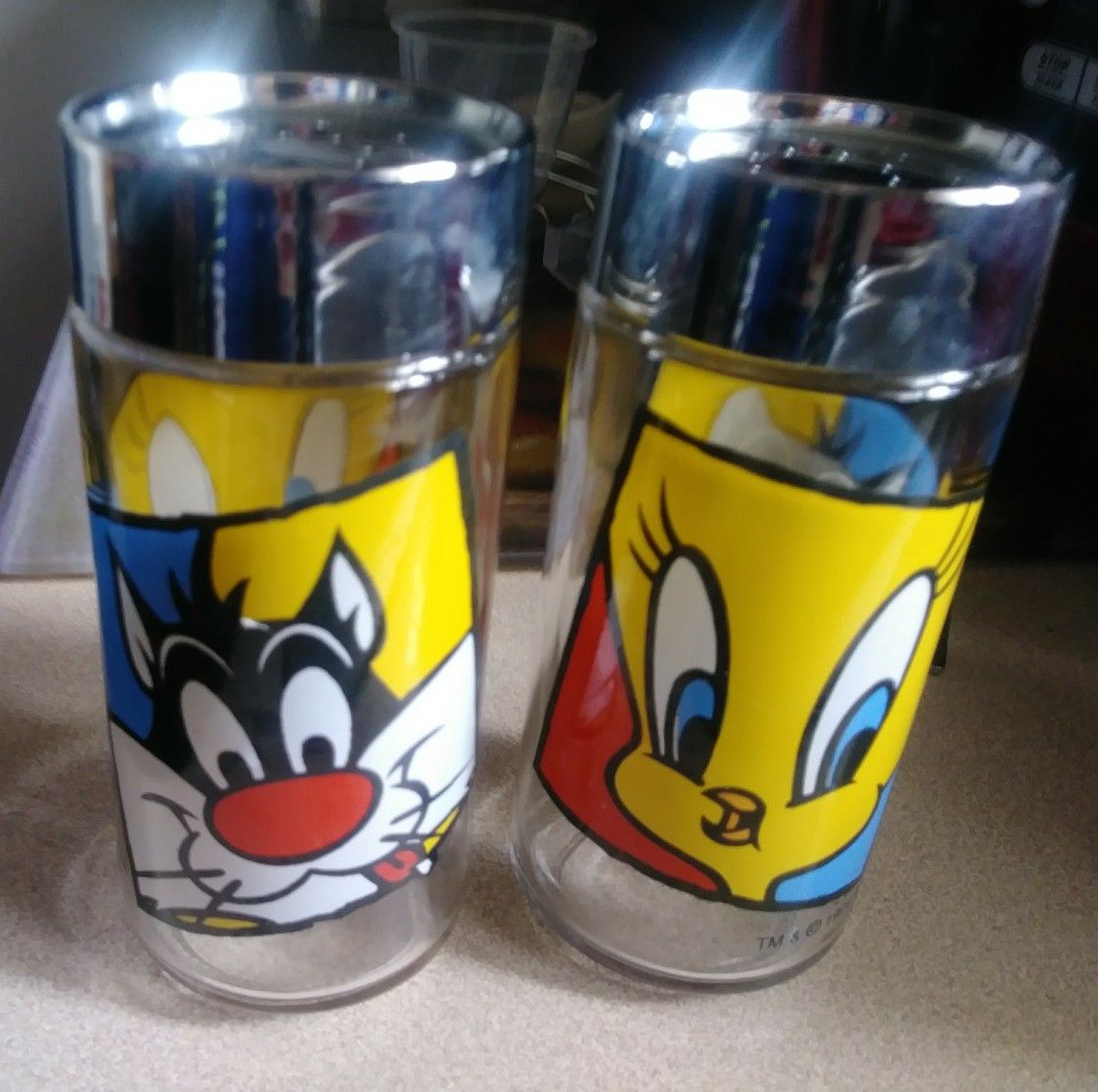 Sylvester and Tweety Bird Salt and Pepper Shakers