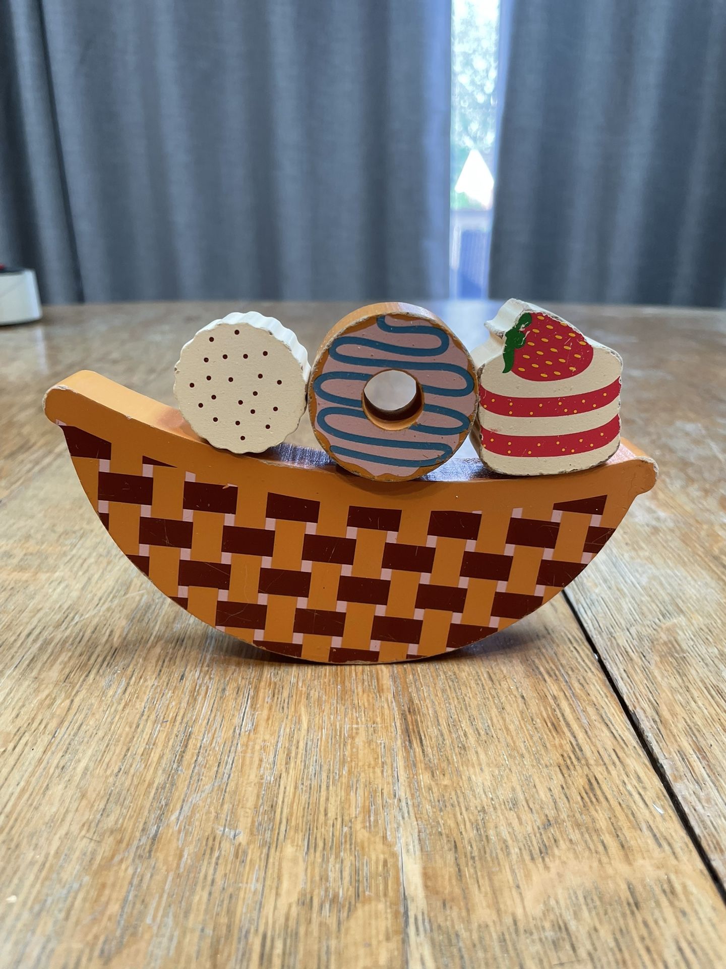 Wooden Balance Game/Play Food
