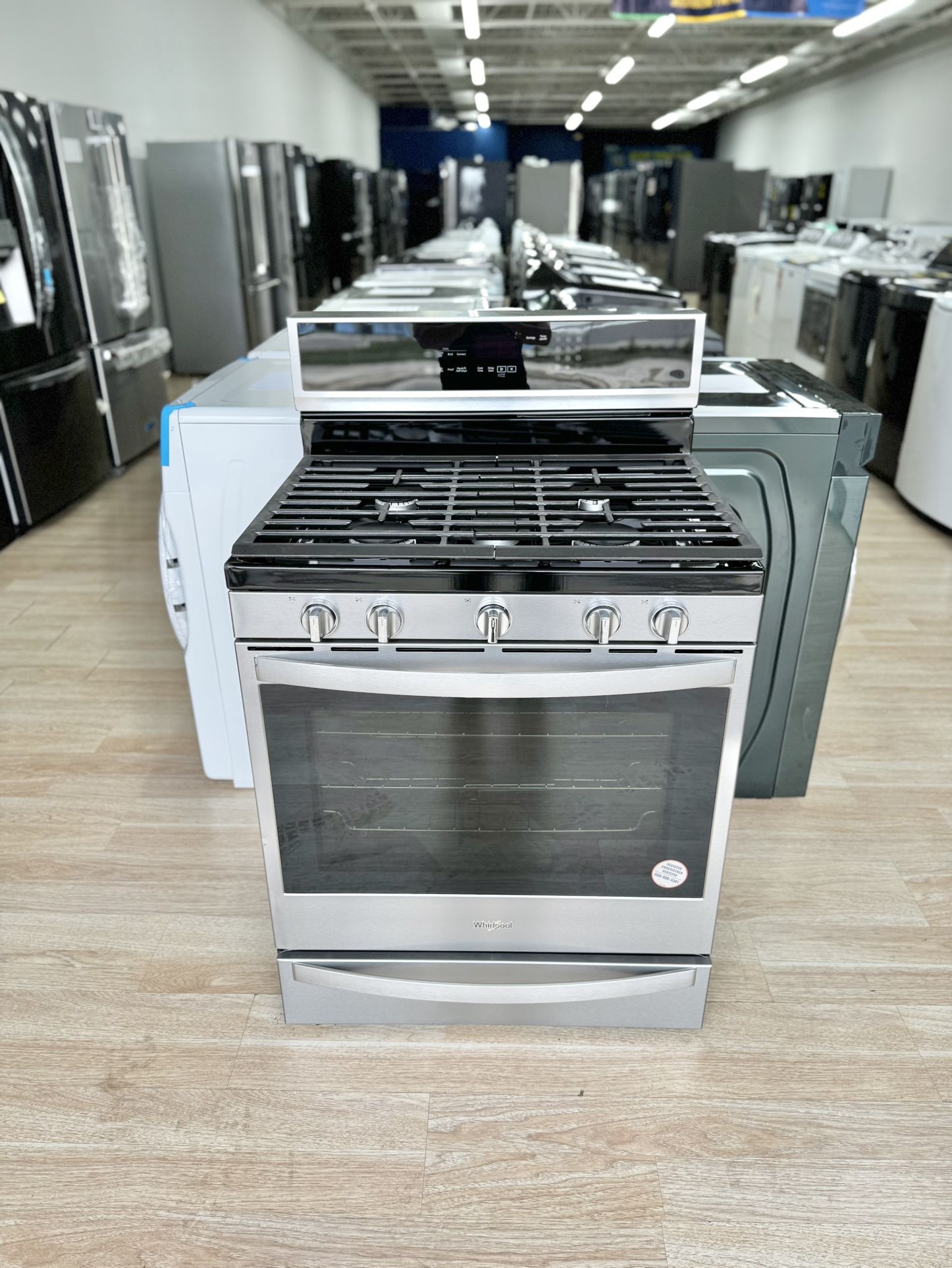 New Whirlpool 5.8 cu. ft. Smart Freestanding Gas Range WFG975H0HZ