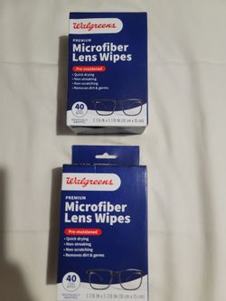MICRO FIBER LENS WIPES 40 COUNT NEW