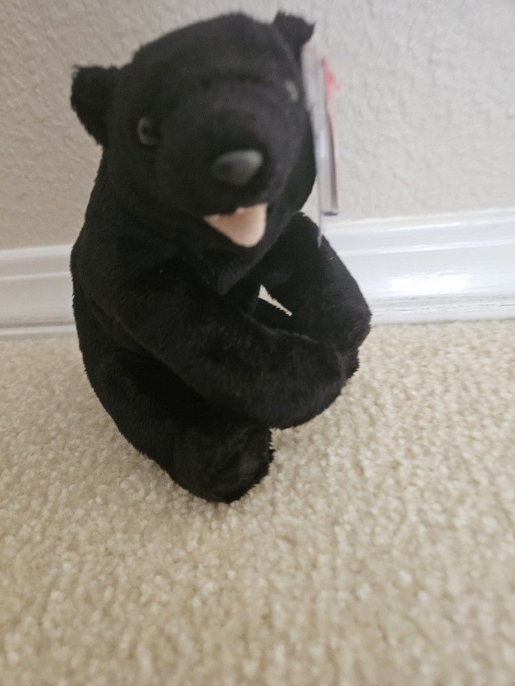 Beanie Babies Collection Cinders Bear Black Bear Collectable Bears