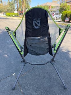NEMO Stargaze Luxury Reclining Camp Chair – Black/Lime Green (Good Condition)