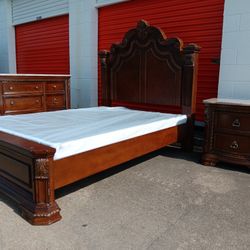 Queen Size Bedroom Set With Boxspring 