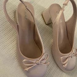 Cider Light Pink Slingback Heels
