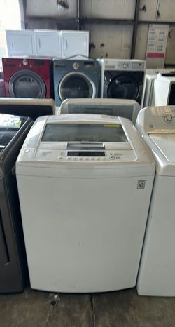 LG Top Load Washer, White, Excellent Condition with Smart Drum