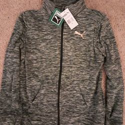 Puma Sweatshirt- Gray/Black, Kids, Size XL(16), tags still on