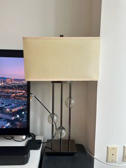 Modern Table Lamp with Glass Orbs