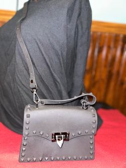Black rubber purse