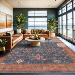Hazo Haus-8’ x 10’ Boho/Rustic Area Rug