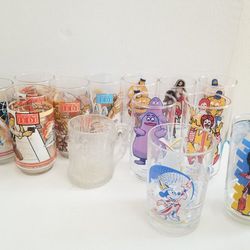 Glasses Star Wars McDonald's land Mickey mouse walt Disney and old pitcher and glasses