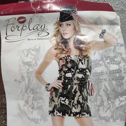 Sexy Halloween Military Girl Costume 