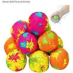 Water Splash Balls (12-Pack) – Reusable Pool/Beach Toy – New