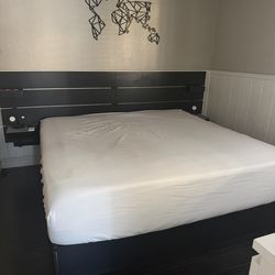 IKEA NORDLI King Bed Frame with Storage