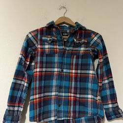 Boys Oshkosh Plaid Shirt Size 14