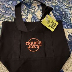 Black Halloween Trader Joes Tote Bag