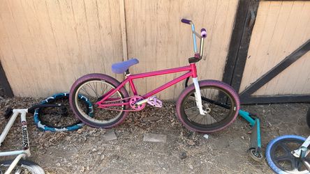 Pink Bmx bike